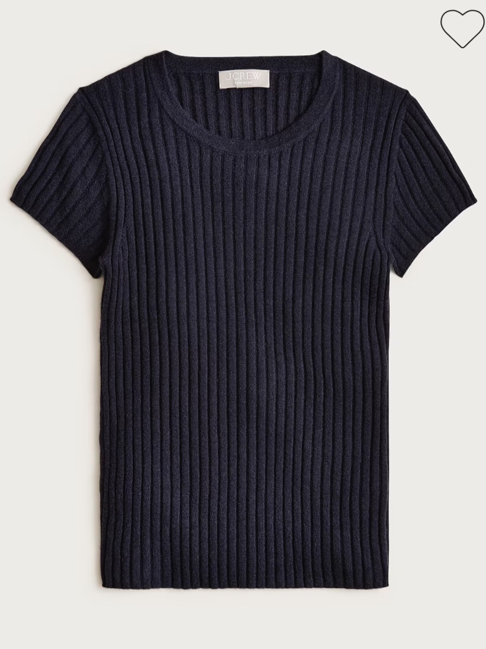 NWT J Crew Cashmere Ribbed Sweater Tee